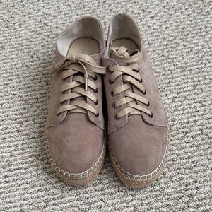 Catherine Malandrino Tan Suede Sneakers